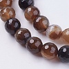 Natural Striped Agate/Banded Agate Beads Strands X-G-G581-10mm-11-3