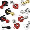 10 Sets Spray Painted Alloy Split Pendants FIND-FS0004-22-3