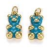 Real 18K Gold Plated Brass Pendants KK-L206-001E-G-1