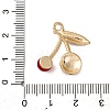 Cherry Alloy Pendants LS-PALLOY-S051-01G-G-3