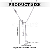 1Pc Moon Star Alloy Tassel Pendant Necklaces for Women NJEW-LP0002-95-2
