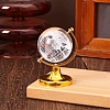 Featuring Brass and Glass Rotating Globe with Acid Etched Map PW-WGAE513-02-1