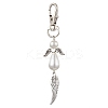 Angel & Wing Alloy Pendant Decoration HJEW-JM02307-4