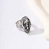 Tibetan Style Alloy Coffin with Skull Finger Rings PW-WG44667-02-2