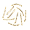 SHEGRACE Brass Pave Clear Cubic Zirconia Connector Charms XGRQ3P195-639G-1