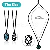 Braided Waxed Cotton Thread Cords Macrame Pouch Necklace Making AJEW-SW00022-15-2