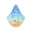Marine Organism Series Fan Shape Acrylic Pendants OACR-Q101-03A-1