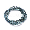 Electroplate Glass Beads Strands EGLA-L021-FR01-3