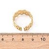 304 Stainless Steel Open Cuff Rings for Women RJEW-K309-10C-G-5