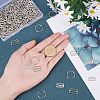 180Pcs 3 Styles Zinc Alloy Slider Buckles IFIN-NB0001-36-4