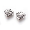 Heart with Word Best Friend 316 Stainless Steel Pendants STAS-I061-136-2
