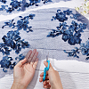 2 Sets Flower Polyster Embroidery Ornaments Accessories DIY-GF0005-70B-3