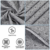Plum Blossom Pattern Non-woven Polyester Anti-Skid Fabrics DIY-WH0453-90B-6