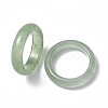 Natural Green Aventurine Plain Band Ring RJEW-P044-01B-06-2