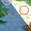 40Pcs 2 Colors Alloy Rhinestone Pendant FIND-FH0010-63-5