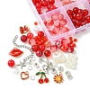 DIY Alloy Enamel & Glass & CCB Plastic Bracelets Jewelry Making Kits DIY-FS0007-51-3