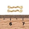 304 Stainless Steel Wavy Bar Links Connector Charms STAS-A134-01N-G-3