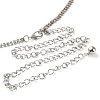 Alloy Crystal Rhinestone Link Chain Belts AJEW-U019-01P-02-4