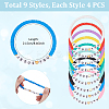 36Pcs 9 Styles Polymer Clay Beads Bracelets for Women Men BJEW-UN00010-3
