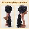 5Pcs 5 Colors Nylon Hair Ties Wigs OHAR-GA0001-15-4