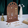 Hollow Moon Wood Earring Organizer Display Stands EDIS-WH0050-02A-4