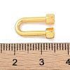 Rack Plating Brass U Shape Links Buckle for Dress Lingria Bikini Swimming Wear Accessories KK-A224-24A-G-3