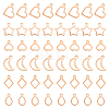 120Pcs 6 Style 304 Stainless Steel Charms STAS-PH0005-38-1