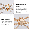 4Pcs Alloy Rhinestone Shoe Decoration AJEW-GF0009-28KCG-6