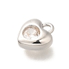 Brass Micro Pave Cubic Zirconia Charms KK-C085-20P-2