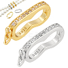 2Pcs 2 Colors 925 Sterling Silver Peanut Twister Clasps FIND-PH0025-43-1