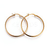 Ion Plating(IP) 304 Stainless Steel Hoop Earrings LS-EJEW-L215-19G-2