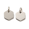 Non-Tarnish 304 Stainless Steel Charms STAS-P356-01P-1