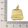 Rack Plating Brass Micro Pave Cubic Zirconia Pendants KK-U027-23G-3