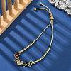 Brass Micro Pave Cubic Zirconia Slider Bracelets BJEW-S163-01B-G-1