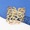 304 Stainless Steel Cuff Bangles for Women BJEW-G757-02G-1