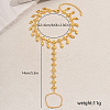 Brass Hollow Flower Tassel Anklets with Toe Chains for Women's Summer Dress OQ1163-5