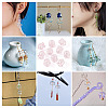 10Pcs Glass Bead Caps for Wind Chimes Making GLAA-BY0001-05E-8