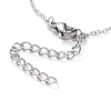 (Jewelry Parties Factory Sale)304 Stainless Steel Pendant Bib Necklaces NJEW-G334-09P-3