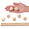 Unfinished Wood Beads WOOD-S651-30mm-LF-3