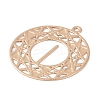 Brass Etched Metal Embellishments Pendants KK-Z058-05KCG-2