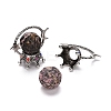 Natural Rhodonite Sphere Display Decorations DJEW-G032-03AS-02-3