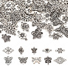 60Pcs 10 Styles Tibetan Style Alloy Connector Charms FIND-TA0003-67-2