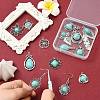 15Pcs 15 Styles Synthetic Turquoise Pendants FIND-CJ0004-26-5