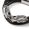 Braided Microfiber Leather Multi-strand Bracelets BJEW-B096-21D-2