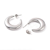 Non-Tarnish 304 Stainless Steel Crescent Moon Stud Earrings for Women EJEW-F280-05D-P-2
