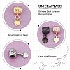 4Pcs 4 Colors 304 Stainless Steel European Dangle Charms STAS-UN0037-41-5