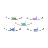 Rack Plating 201 Stainless Steel Connector Charms STAS-N098-094M-2