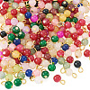 Glass Round Pendants PALLOY-TADJ00001-01-2