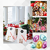   25 Sets Rectangle Foldable Creative Christmas Paper Gift Box with Window and 1 Polka Dot Paper Number Labels Sticker CON-PH0002-85B-6