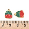 304 Stainless Steel Enamel Pendants STAS-I351-08G-3
